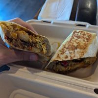 Breakfast burrito at Bitchin Donuts in Albany