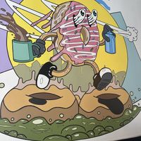 Wall mural  at Bitchin Donuts in Albany