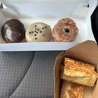 Vegan donuts and breakfast 🍩 🌯   at Bitchin Donuts in Albany