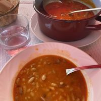 Verdinas con setas   at Fonda de Ponga  in San Juan De Beleno