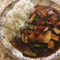 Gung pao with tofu  at Asia, Diner & Sushi Bar in Bad Pyrmont
