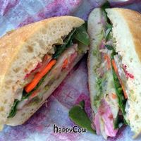 'Live Free or Daikon' vegan sandwich at David's Delicatessen in New Buffalo