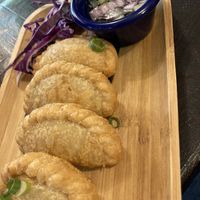 Curry puffs  at Green Elephants Thai Vegan in Watkins Glen