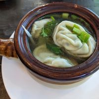 Won ton soup at Green Elephants Thai Vegan in Watkins Glen