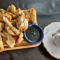 Mixed vegetable dumplings  at Green Elephants Thai Vegan in Watkins Glen