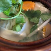 Wonton soup  at Green Elephants Thai Vegan in Watkins Glen