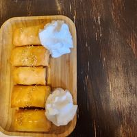 Fried bananas at Green Elephants Thai Vegan in Watkins Glen