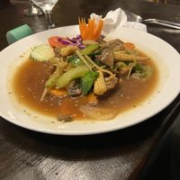 Ginger sauce  at Green Elephants Thai Vegan in Watkins Glen