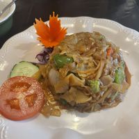 Drunken noodles  at Green Elephants Thai Vegan in Watkins Glen