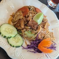 Pad thai at Green Elephants Thai Vegan in Watkins Glen