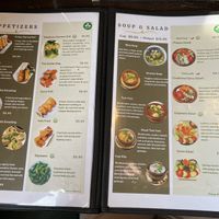 menu page 2-3  at Green Elephants Thai Vegan in Watkins Glen