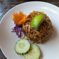 Pad thai at Green Elephants Thai Vegan in Watkins Glen