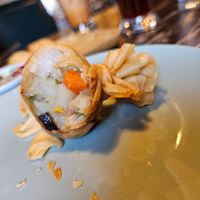 Thai golden bag at Green Elephants Thai Vegan in Watkins Glen