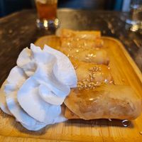 Fried banana  at Green Elephants Thai Vegan in Watkins Glen