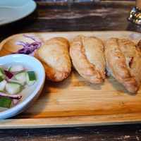 Curry puff at Green Elephants Thai Vegan in Watkins Glen
