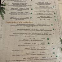 Vegan options clearly labeled   at Abugida  in South West London