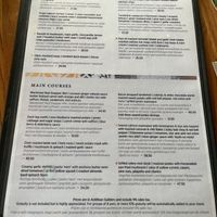 Vegan options clearly marked  at Restaurant Fort Nassau in Willemstad