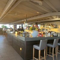 Casual yet elegant interior  at Restaurant Fort Nassau in Willemstad