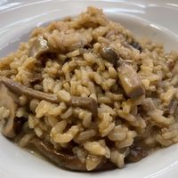 Mushroom risotto with truffle oil  at Sin Athina  in Athens