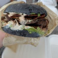 Vegan Sister with Seitan at Vegan Brothers in Concepcion