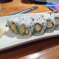 Tempura Shrimpz Maki (sushi rolls with fake - soya - shrimps) at Sumo - Bjørvika in Oslo
