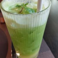 Pineapple and celery juice at La Moi Plant-Based Restaurant in Ho Chi Minh City
