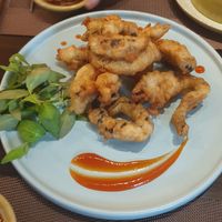 Battered shitake mushrooms at La Moi Plant-Based Restaurant in Ho Chi Minh City