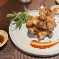 Shiitake tempura  at La Moi Plant-Based Restaurant in Ho Chi Minh City