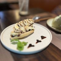 Chocolate and banana breadd  at La Moi Plant-Based Restaurant in Ho Chi Minh City