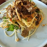 Papaya salad at La Moi Plant-Based Restaurant in Ho Chi Minh City