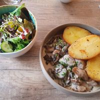 vol au vegan  at Greens&Beans  in Bruges