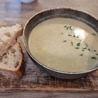 Soup of the day at Greens&Beans  in Bruges