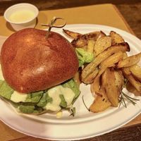 Burger with potatos  at Radicetonda - Via Spallanzani in Milan