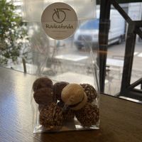 Sweets including vegan rocher   at Radicetonda - Via Spallanzani in Milan