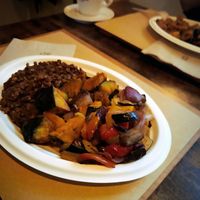 Lentil with zucchini and vegetables at Radicetonda - Via Spallanzani in Milan