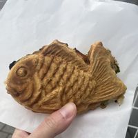 Matcha taiyaki   at Taiyaki Namihei たい焼きなみへい in Kamakura
