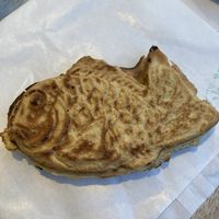 Matcha taiyaki  at Taiyaki Namihei たい焼きなみへい in Kamakura