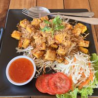 Pepper and garlic tofu   at Mama in Phuket