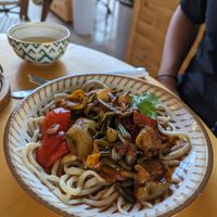 Vegan lagman at Chalet  in Bukhara