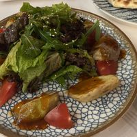 aubergine salad  at Chalet  in Bukhara
