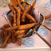 Sweet potato fries   at Bolero Fitburger in Sofia