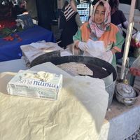 Gozleme station   at Pazartesi Pazarı Oba in Antalya