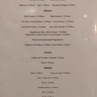 Carta at Ramen Shimoji in Bilbao