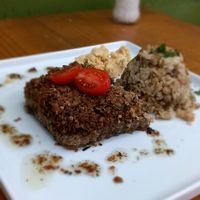 Kibe Vegano delicioso. Nome do prato : Árabe at Kitanda Emporio and Gastrobar in Salvador