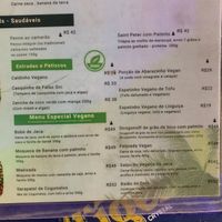 Vegan options on Menu in September 2024  at Kitanda Emporio and Gastrobar in Salvador