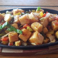 Sweet chilli tofu sizzler at The Sand Dancer in South Shields