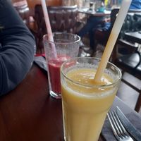 Pineapple, mango and pear smoothie at The Master Barista in Harlow