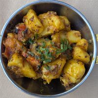 Bombay Potatoes at Jot Indian Restaurant in Crete