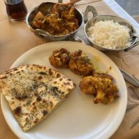 Aloo Gobi & mint break  at Jot Indian Restaurant in Crete