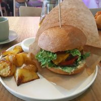 Cheeseburger at PLANTS Kitchen & Bar in Almaty